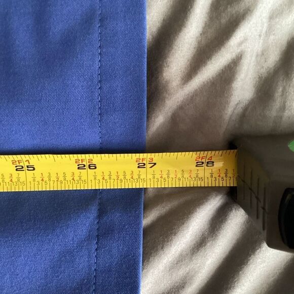 Mens FIGS 3 Pocket Scrub Top large Blue - Picture 6 of 6